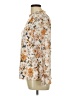 Perseption Concept Floral Ivory Long Sleeve Blouse Size L - photo 5
