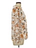 Perseption Concept Floral Ivory Long Sleeve Blouse Size L - photo 4