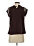 Express Burgundy Short Sleeve Blouse Size XS - photo 2