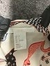 H&M 100% Polyester Graphic Gray Ivory Casual Dress Size 2 - photo 4