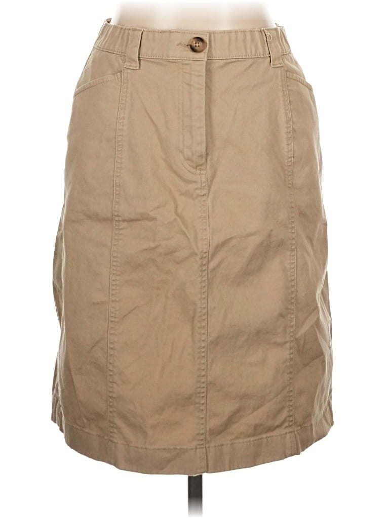 Pre-owned L.l.bean Casual Skirt In Tan