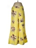 Feathers Floral Yellow Casual Pants Size 8 - photo 1