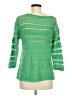 Eight Eight Eight 100% Cotton Green Pullover Sweater Size M - photo 2