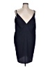 Unbranded 100% Polyester Solid Blue Cocktail Dress Size 12 - photo 1