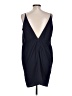Unbranded 100% Polyester Solid Blue Cocktail Dress Size 12 - photo 2