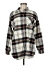 Eddie Bauer Plaid Gray Long Sleeve Button-Down Shirt Size M - photo 1
