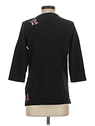 Quacker Factory 3/4 Sleeve Button-Down Shirt (view 2)