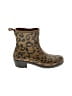 Hunter Animal Print Brown Tan Boots Size 8 - photo 1