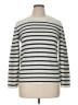 Galeries Lafayette Stripes Ivory Pullover Sweater Size XL (4) - photo 1