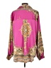 Pol 100% Polyester Floral Pink Long Sleeve Blouse Size L - photo 2