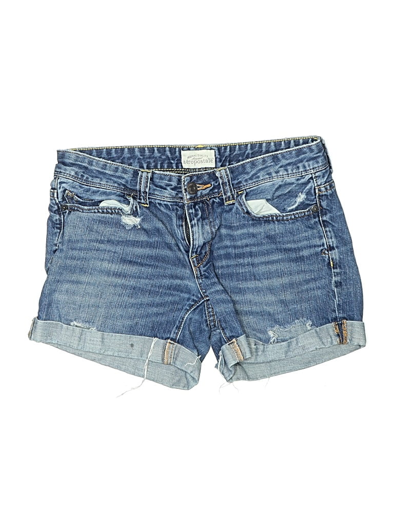 Pre-owned Aéropostale Denim Shorts In Blue
