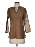 Express Brown 3/4 Sleeve Blouse Size S - photo 1