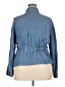 POPSUGAR 100% Lyocell Blue 3/4 Sleeve Button-Down Shirt Size XXL - photo 2