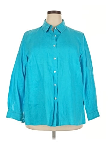 Real Clothes 3/4 Sleeve Button-Down Shirt (view 1)