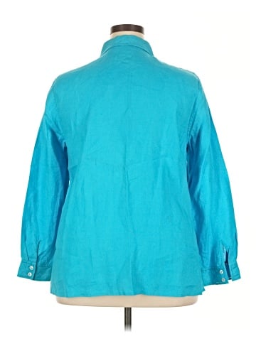 Real Clothes 3/4 Sleeve Button-Down Shirt (view 2)