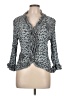 Jaipur 100% Polyester Animal Print Gray 3/4 Sleeve Blouse Size L - photo 1