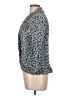 Jaipur 100% Polyester Animal Print Gray 3/4 Sleeve Blouse Size L - photo 5