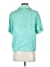 FRNCH 100% Viscose Teal Short Sleeve Blouse Size S - photo 2