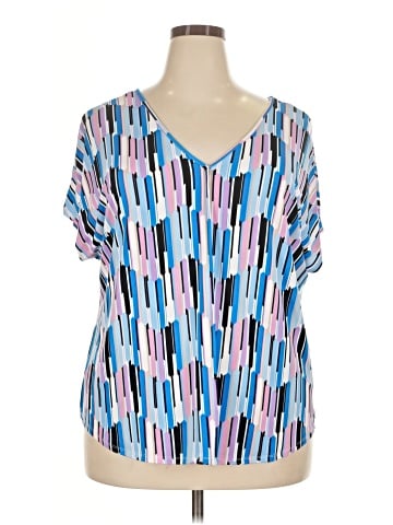 Bar III Short Sleeve Blouse (view 1)