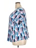 Bar III Blue Short Sleeve Blouse Size 2X - photo 5