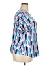 Bar III Blue Short Sleeve Blouse Size 2X - photo 4