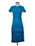 Assorted Brands Solid Blue Casual Dress Size XS - photo 1