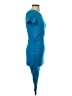 Assorted Brands Solid Blue Casual Dress Size XS - photo 4