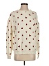 Kule 100% Cotton Hearts Ivory Pullover Sweater Size XS - photo 1