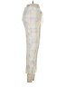 Adore Me 100% Rayon Checkered-gingham Yellow Casual Pants Size M - photo 4