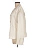 Future Collective 100% Polyester Metallic Ivory Long Sleeve Blouse Size M - photo 5