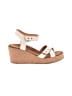 Taos 100% Leather Ivory Wedges Size 10 1/2 - photo 1