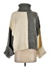 J.ING Color Block Gray Poncho Size S - photo 1
