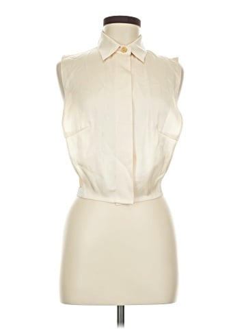 Griffith Gray for St. John Sleeveless Button-Down Shirt (view 1)