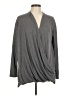 Suzanne Betro Gray Long Sleeve Top Size M - photo 1