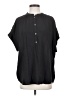 Point Sur 100% Viscose Black Short Sleeve Blouse Size S - photo 1
