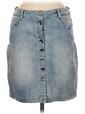 Ruff Hewn Denim Skirt (view 1)