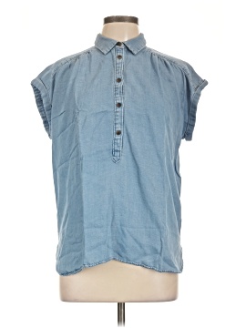 Ann Taylor Loft Sleeveless Button Down Shirt