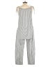 Assorted Brands Stripes Gray Jumpsuit Size L - photo 2