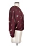 Elodie Burgundy Long Sleeve Blouse Size S - photo 4