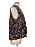 Vince Camuto 100% Polyester Floral Black Sleeveless Blouse Size L - photo 4