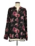 Kut from the Kloth 100% Polyester Floral Black Long Sleeve Blouse Size M - photo 1
