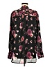 Kut from the Kloth 100% Polyester Floral Black Long Sleeve Blouse Size M - photo 2