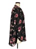 Kut from the Kloth 100% Polyester Floral Black Long Sleeve Blouse Size M - photo 4