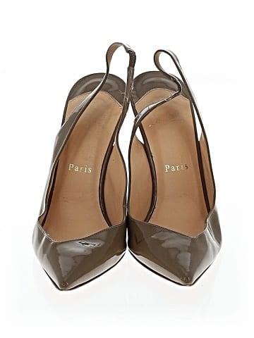 Christian Louboutin Patent Leather Fleuve Pumps 100mm (view 2)