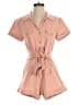 Auguste 100% Ramie Solid Pink Romper Size 2 - photo 1