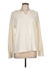 Talbots Outlet 100% Cotton Ivory Long Sleeve Blouse Size L - photo 1