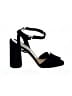 Prada 100% Leather Black Suede Block Heels Size EU 39 - photo 1