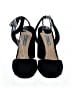 Prada 100% Leather Black Suede Block Heels Size EU 39 - photo 2