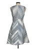 CATHERINE Catherine Malandrino 100% Polyester Chevron-herringbone Silver Cocktail Dress Size 6 - photo 2
