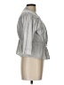 MIMI PROBER Gray 3/4 Sleeve Blouse Size 10 - photo 4